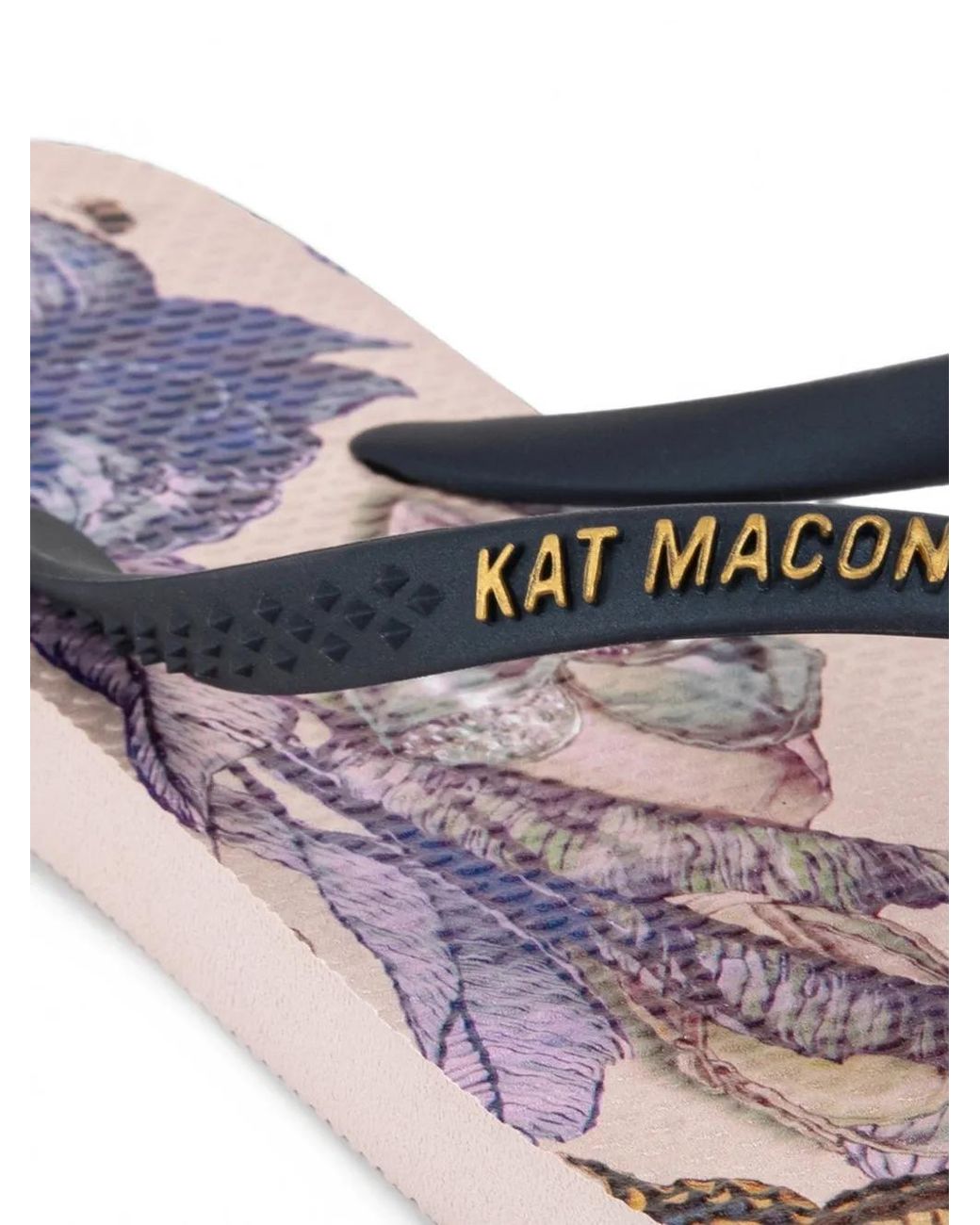 Kat Maconie Pink Sola Floral-Print Flip-Flops