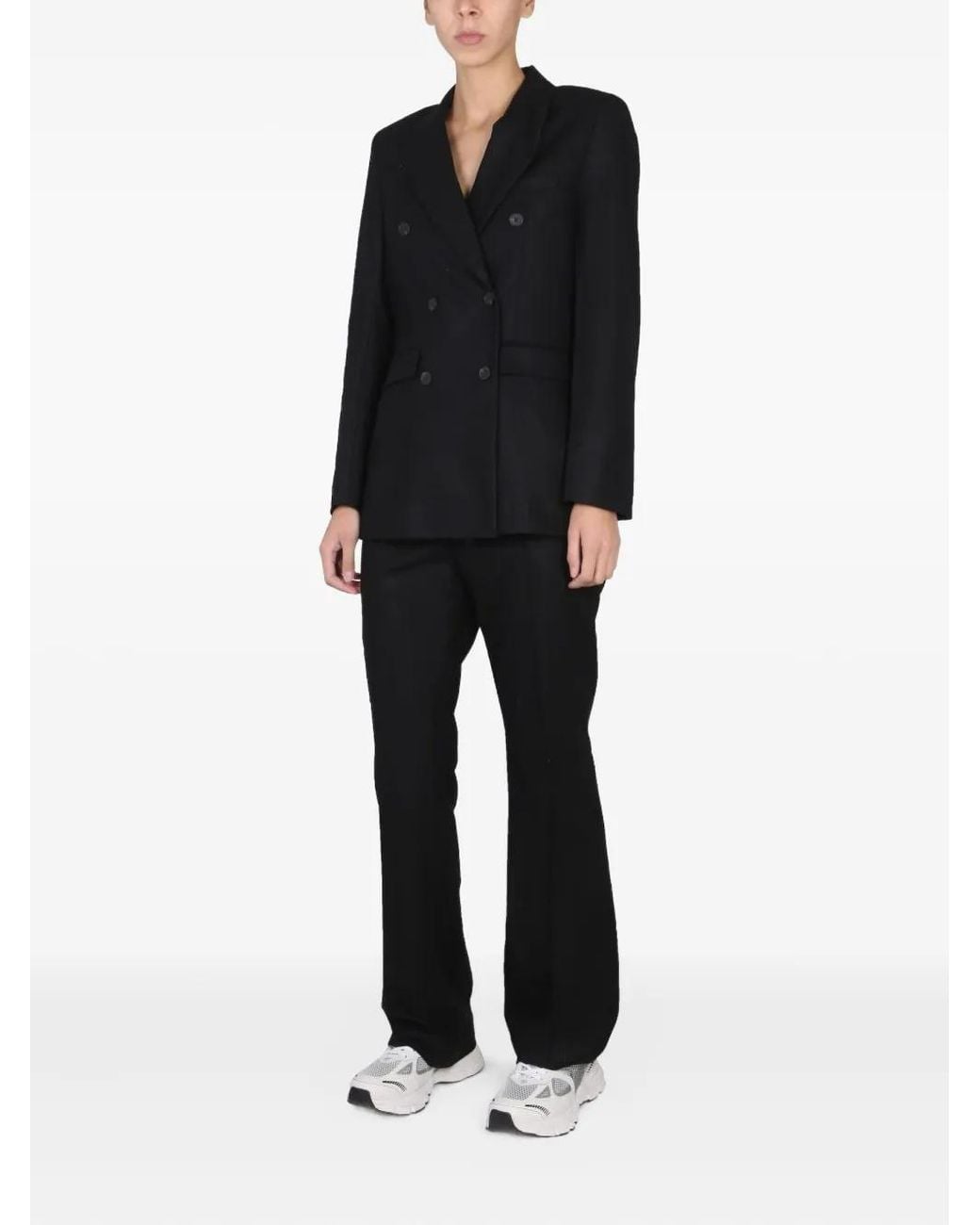 Remain Black Double-Breasted Blazer