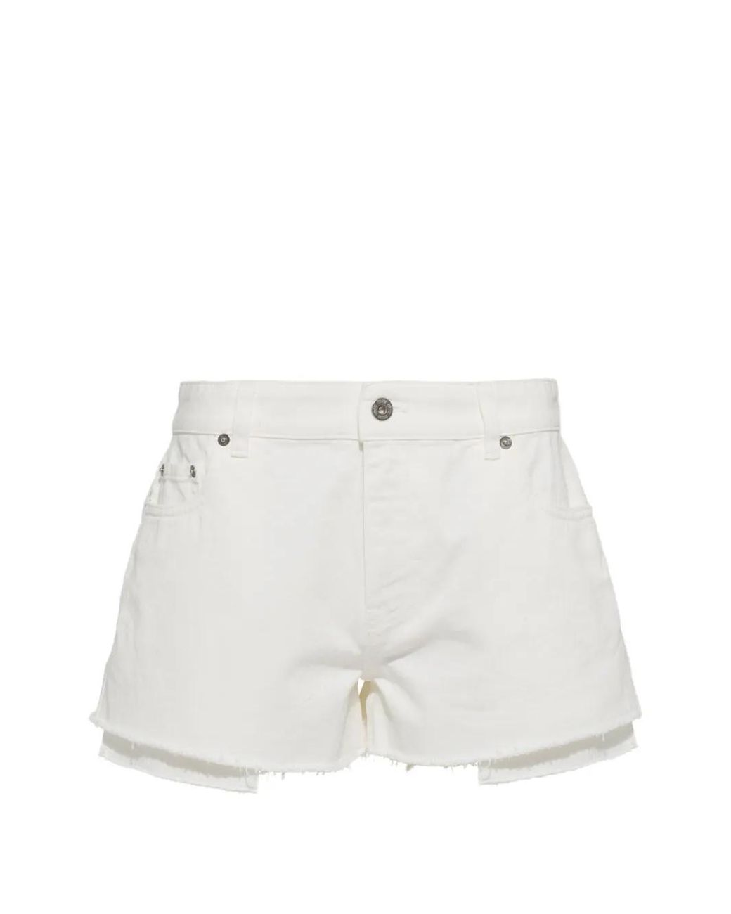 Miu Miu White Denim Shorts