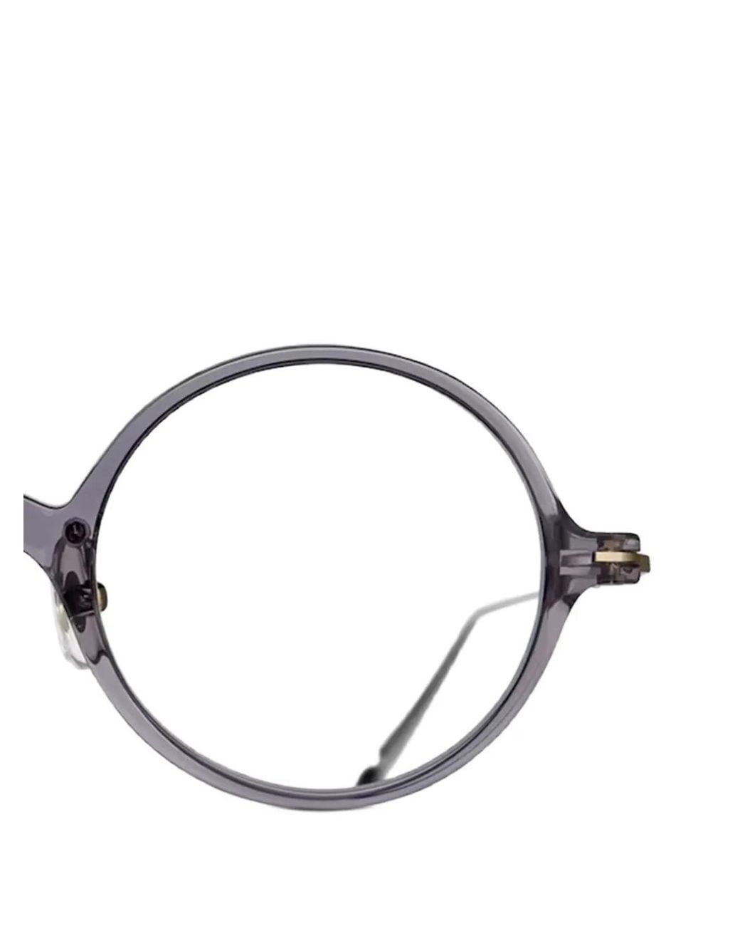 Matsuda Gray M2054 Round-Frame Glasses