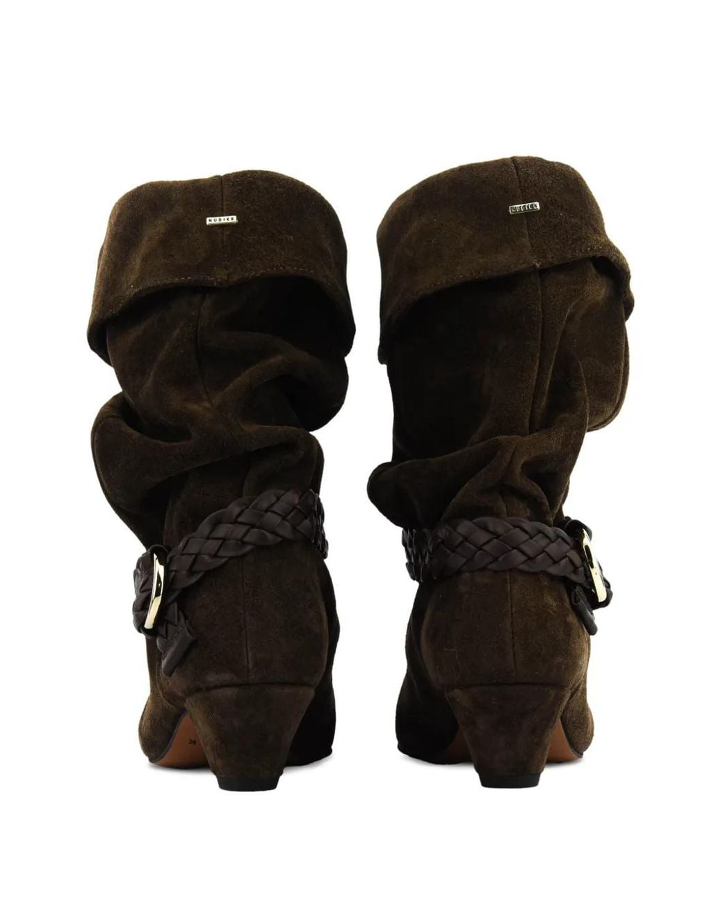 Nubikk Black Sally Lynn Braided Ankle Boots