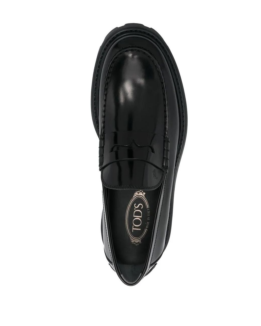 Tod's Black Flat Shoes for men