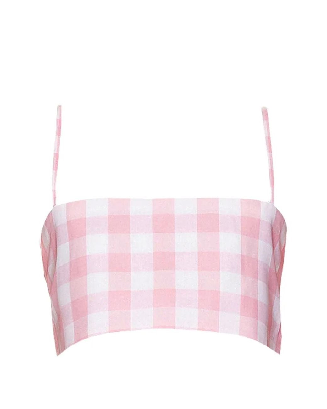 Azeeza Pink Walton Gingham Crop Top