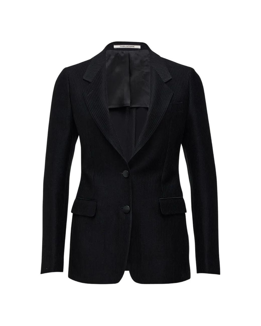 Tagliatore Black Single-Breasted Blazer