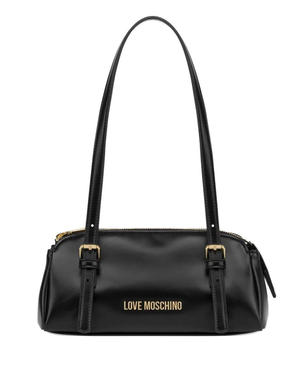 Love Moschino Black Buckle Shoulder Bag