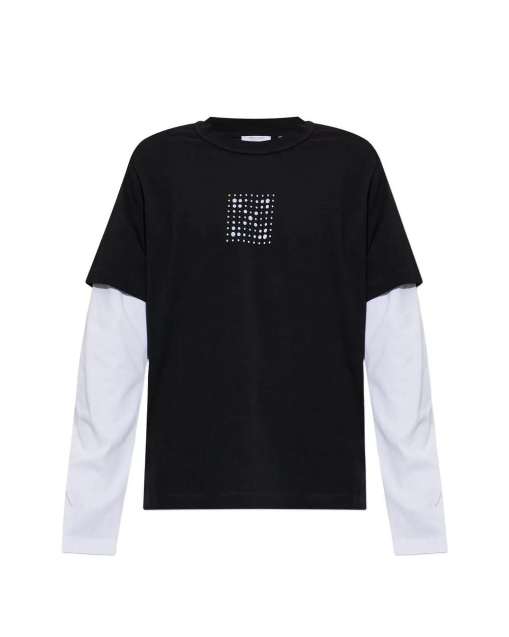 Off-White c/o Virgil Abloh Black T-Shirt À Manches Superposées for men