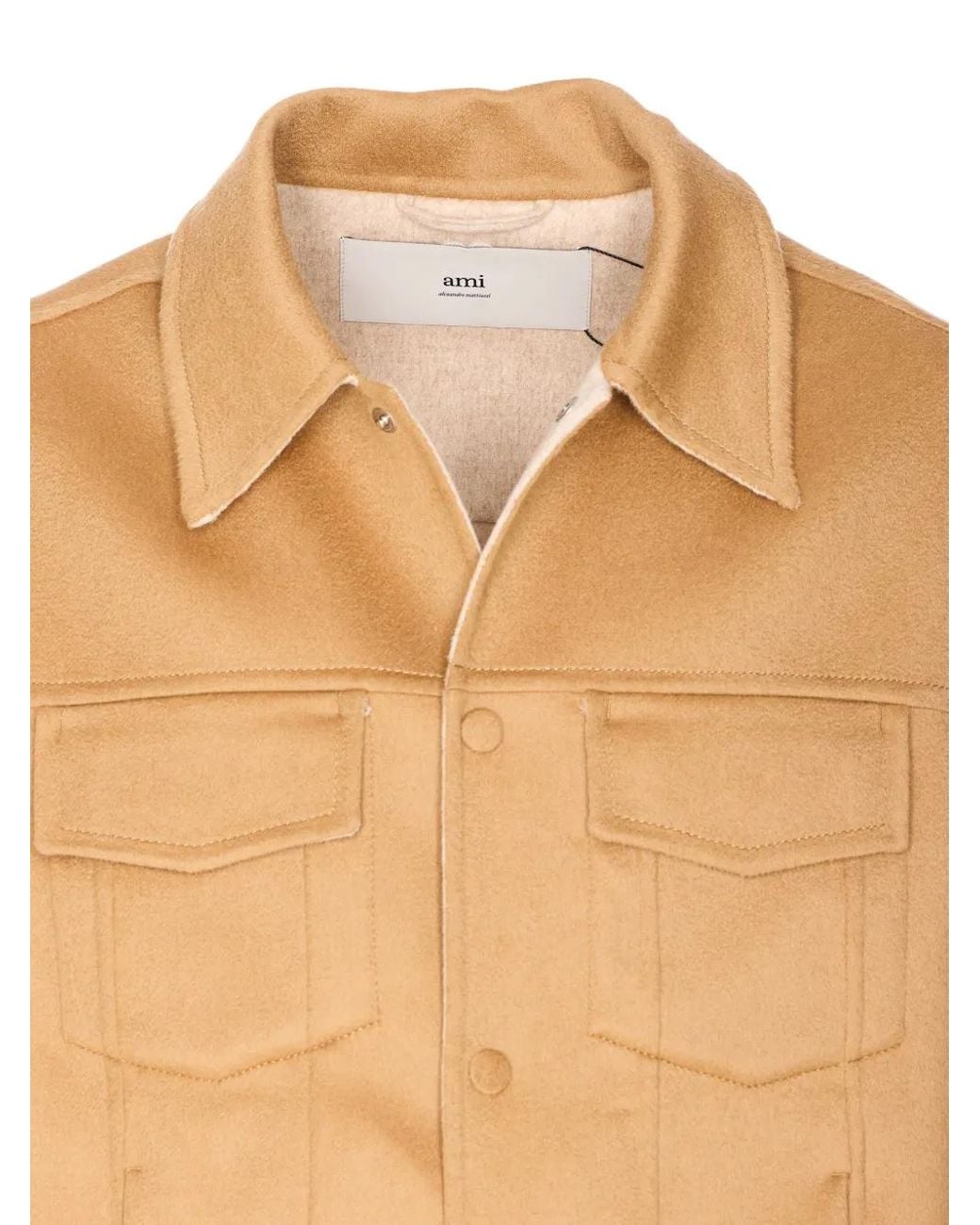 AMI Natural Jacket With Button Closure for men