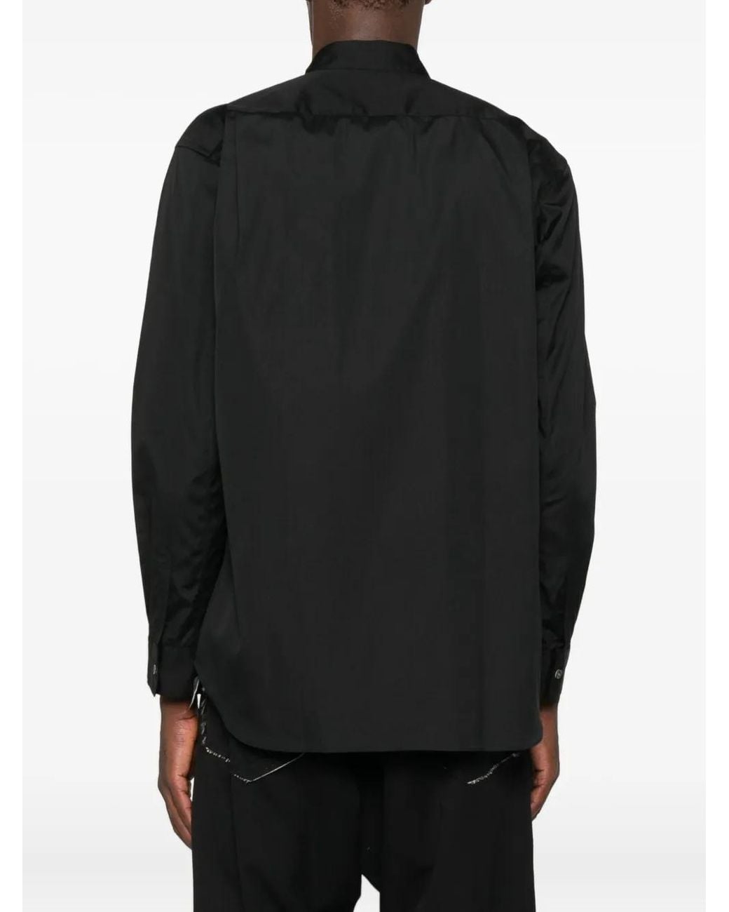 Comme des Garçons Black Chest-Pocket Long-Sleeve Shirt for men