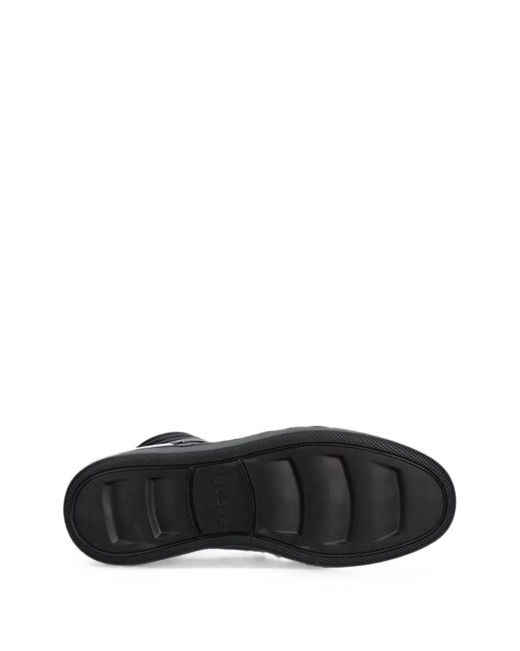 Guess Black Wystor Croc-Effect High-Top Sneakers for men