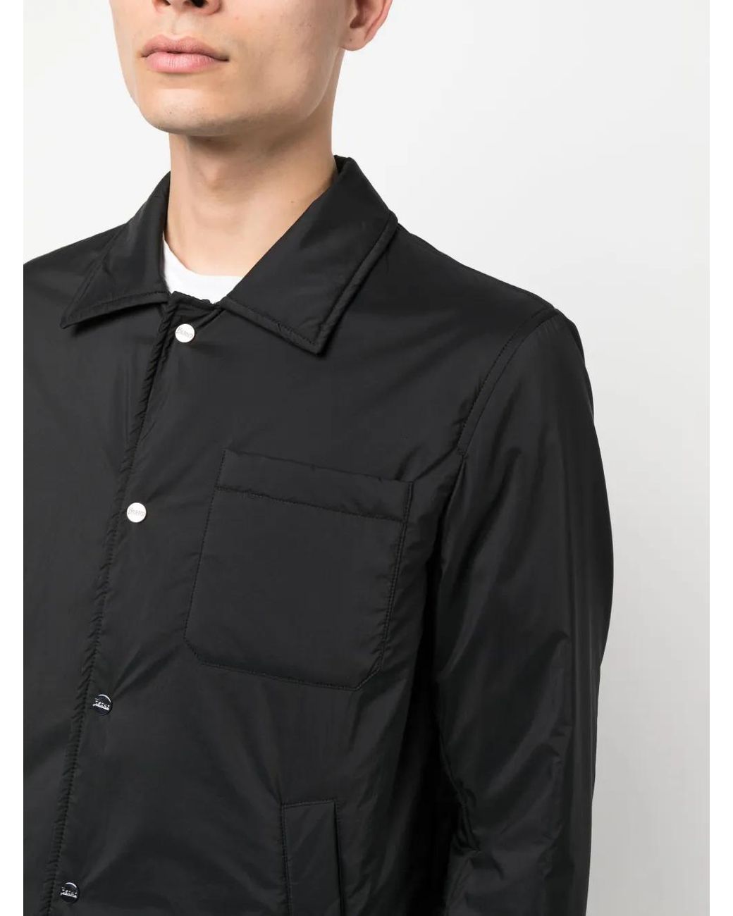 Herno Black Chantilly Buttoned Jacket for men