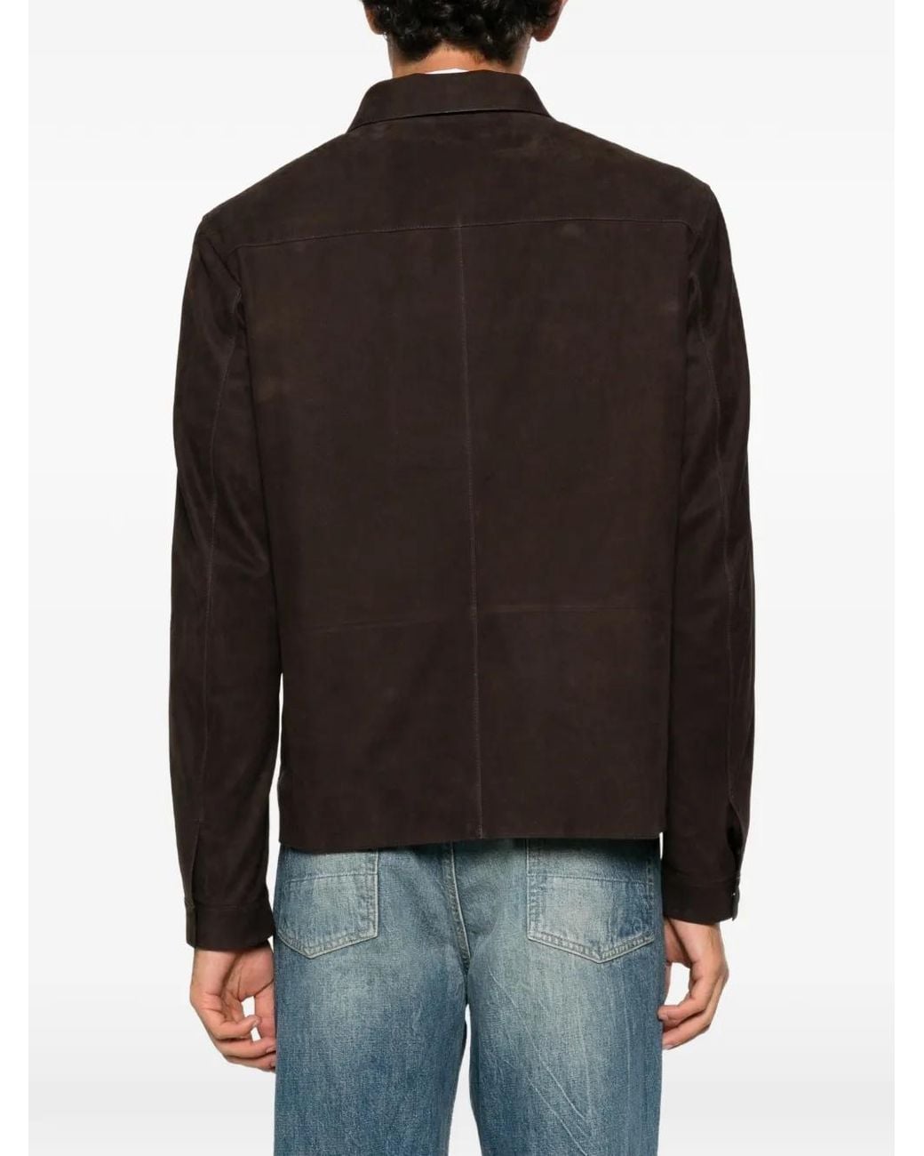 Tom Ford Black Nubuck Leather Jacket for men