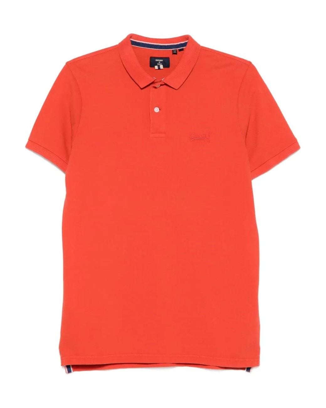 Superdry Red Cotton Polo Shirt for men
