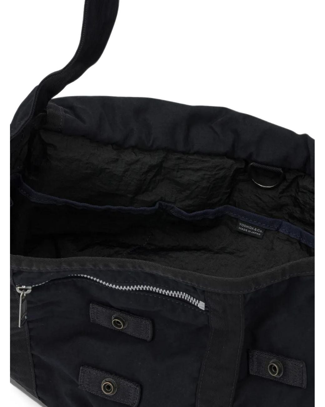 Porter-Yoshida and Co Black Large Crag Shoulder Bag for men