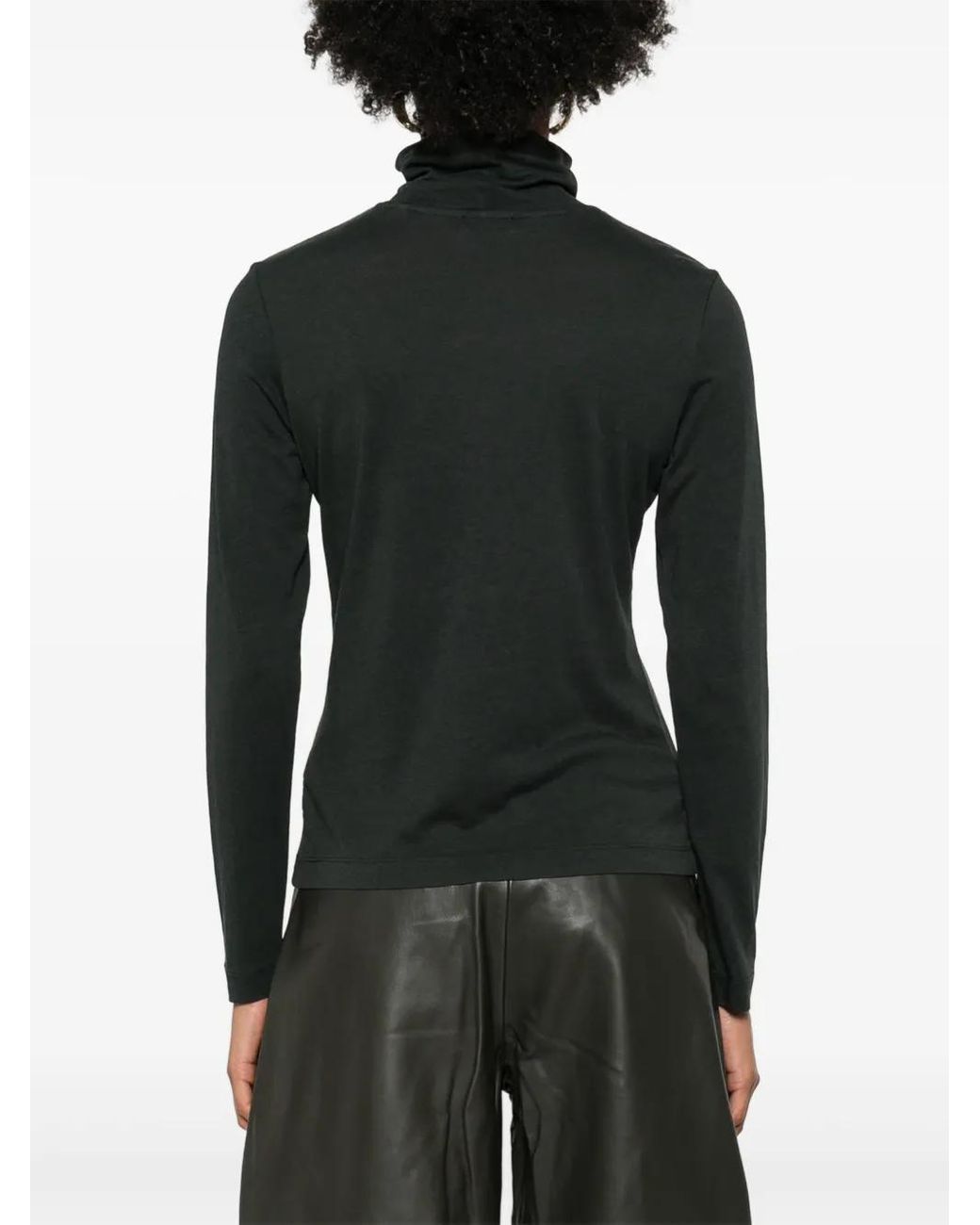Marc O' Polo Black Turtleneck Long-Sleeve Top