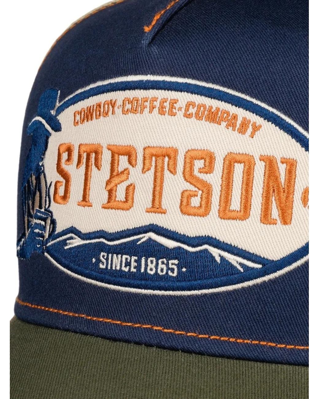 Stetson Blue Cowboy Coffee Company Trucker Cap
