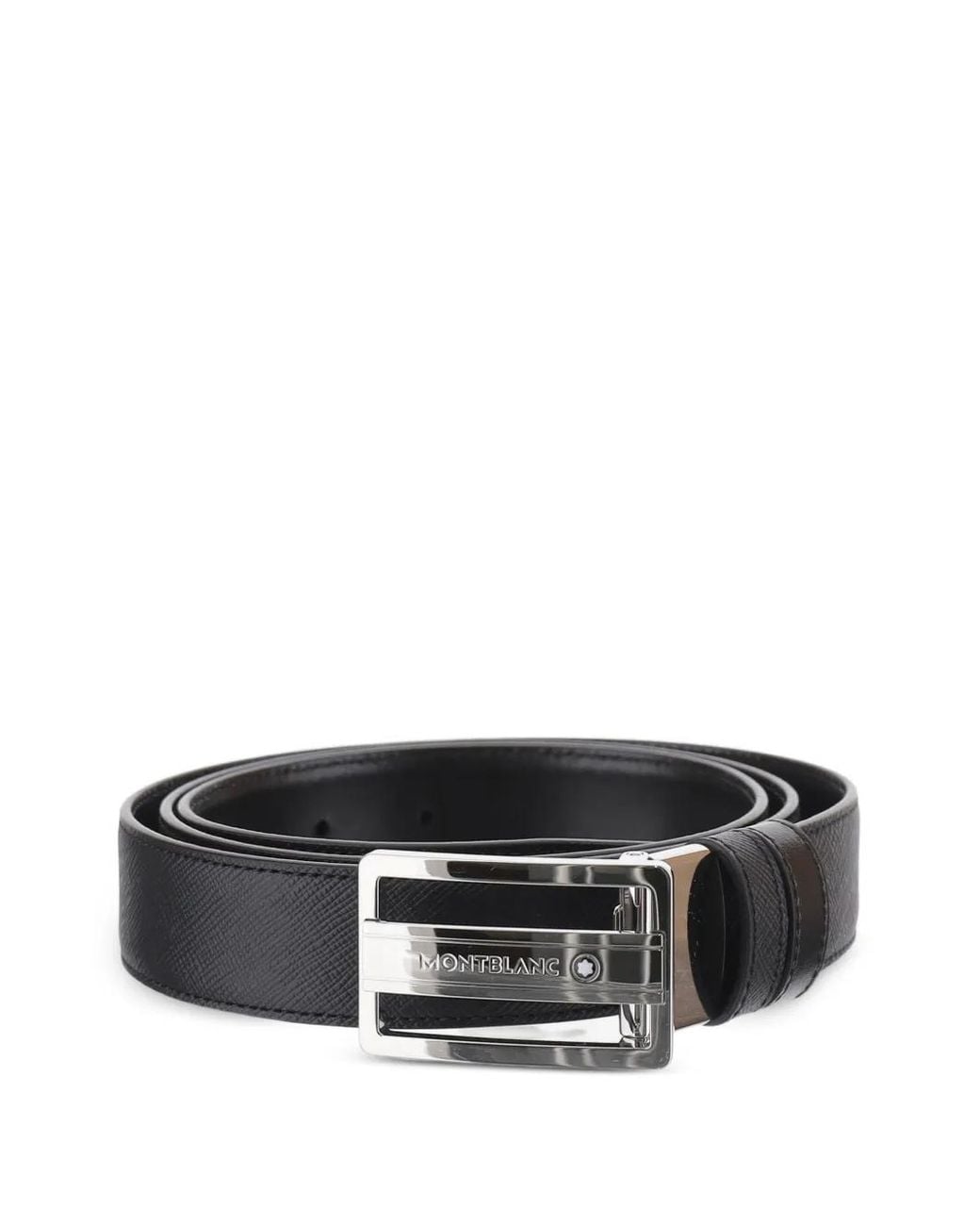 Montblanc Black Reversible Leather Belt for men