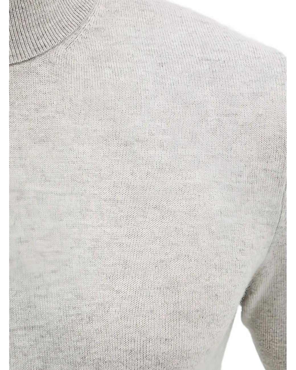 Sisley Gray Roll-Neck Sweater for men