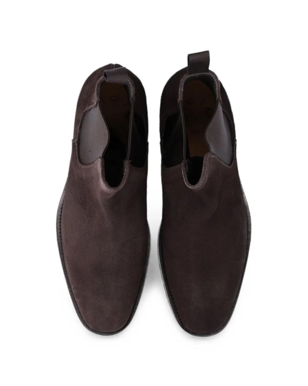 Al Duca D'aosta Brown Suede Chelsea Boots for men