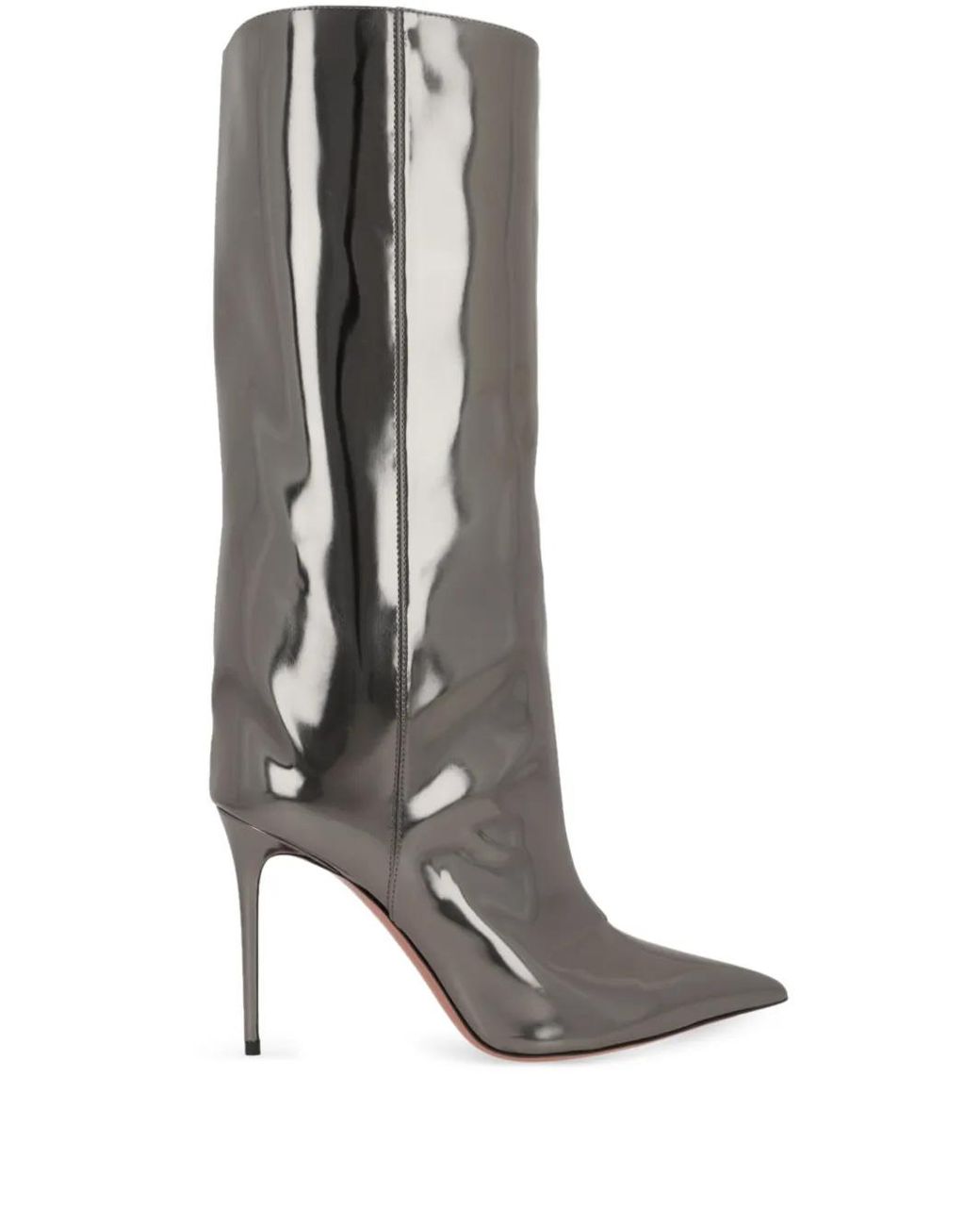 AMINA MUADDI Gray 95Mm Fiona Boots