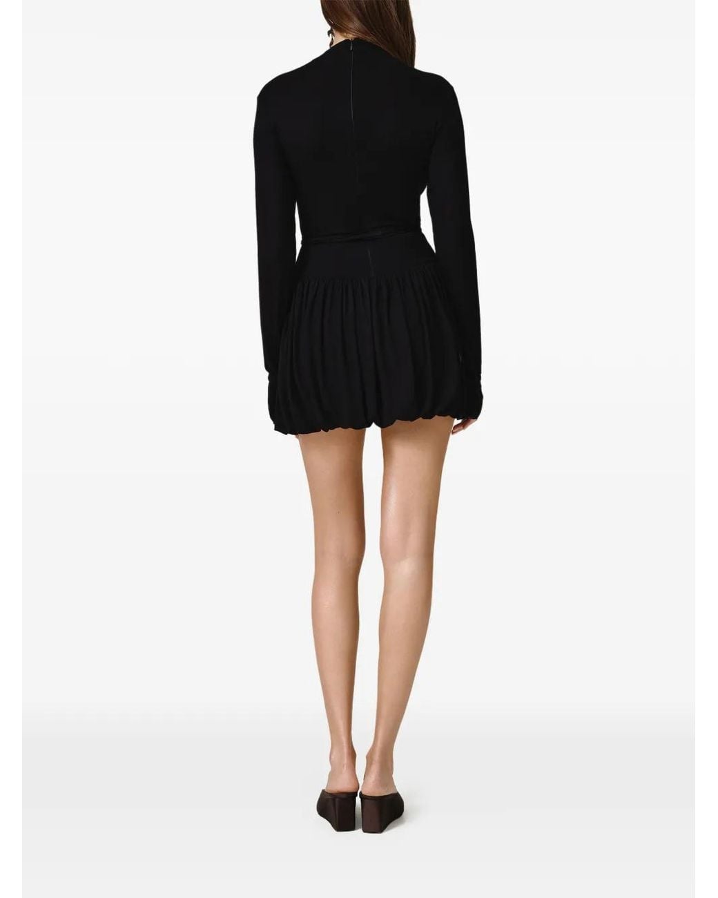 Pink Black Drawstring Mini Dress