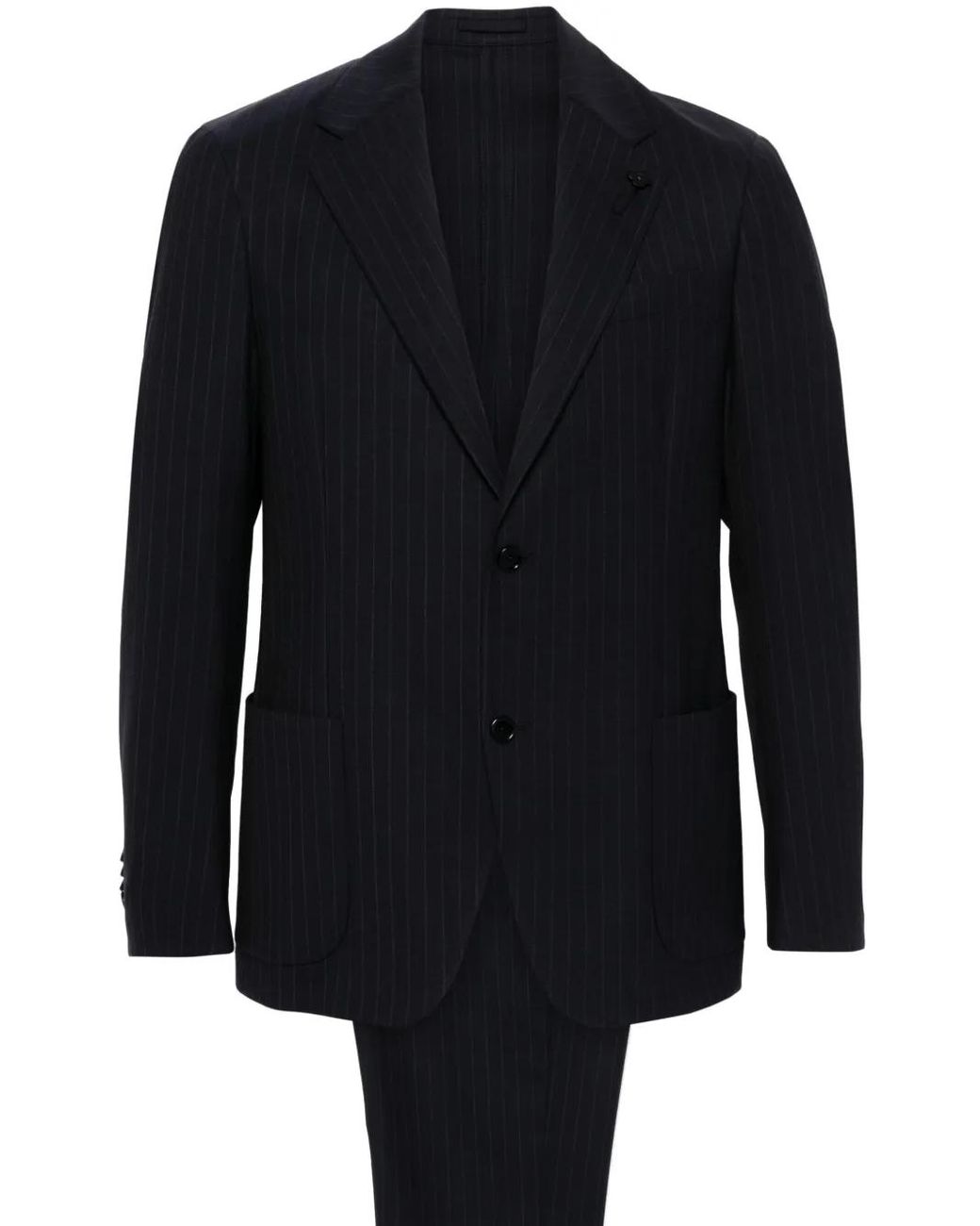 Lardini Blue Pinstriped Suit for men