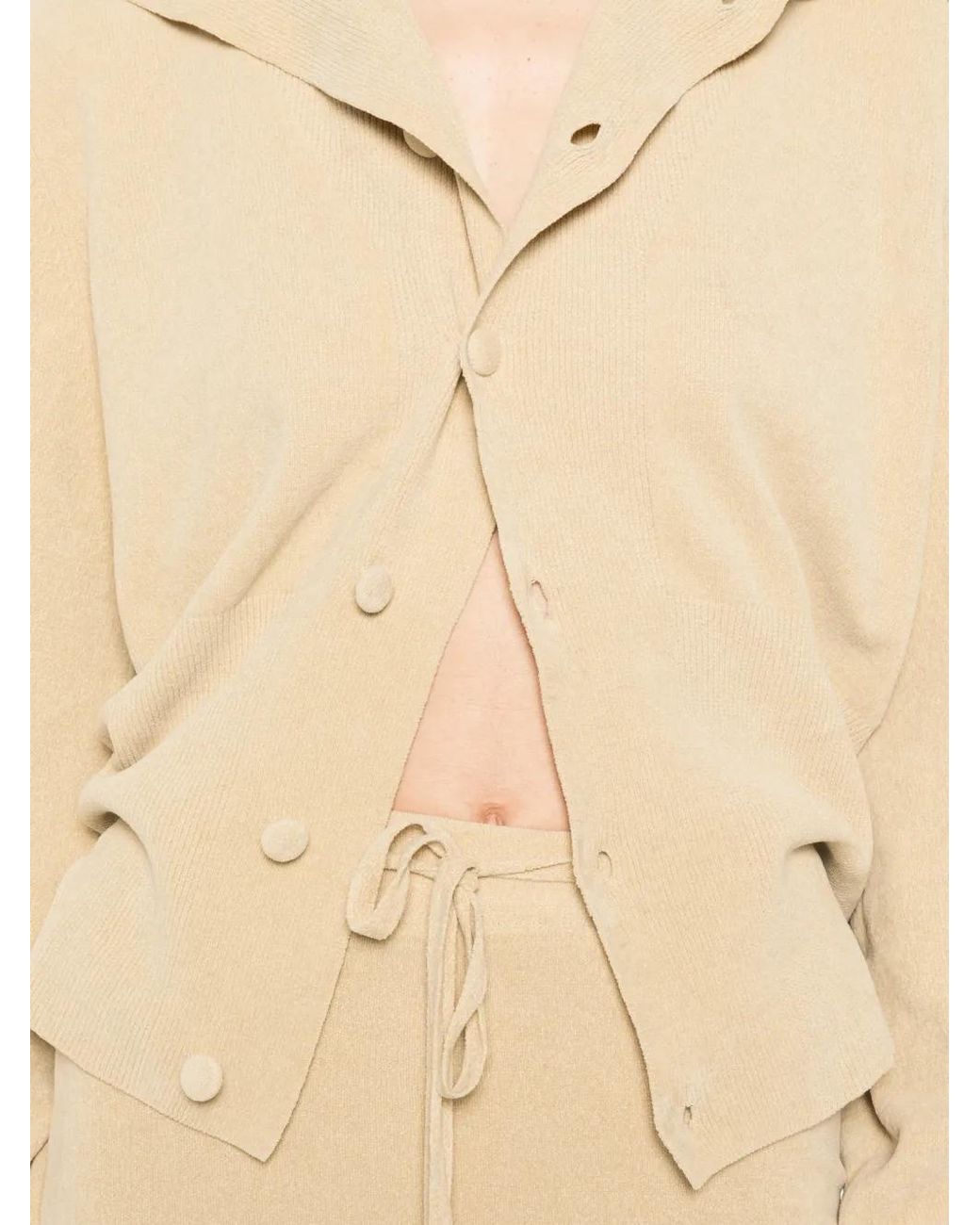 AYA MUSE Natural Asha High-Neck Cardigan