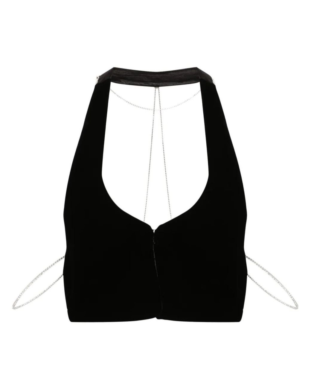Chaleco Cosmos De Terciopelo HAMOULET de color Black