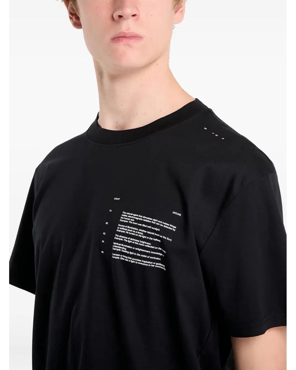 HELIOT EMIL Black Photon T-Shirt for men