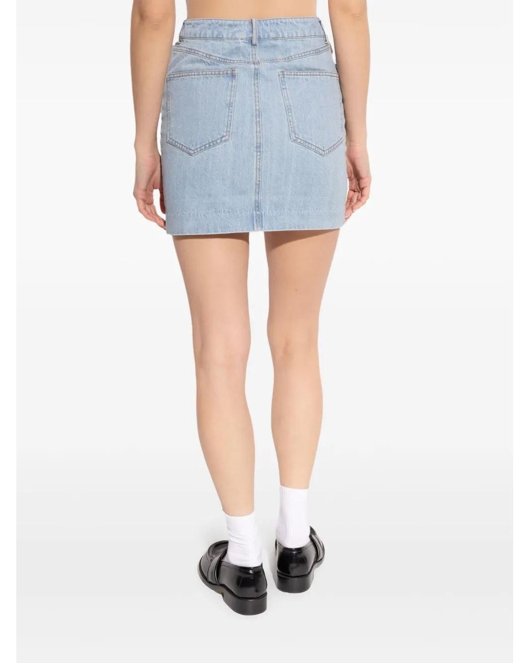 Gestuz Blue Vella Mini Skirt