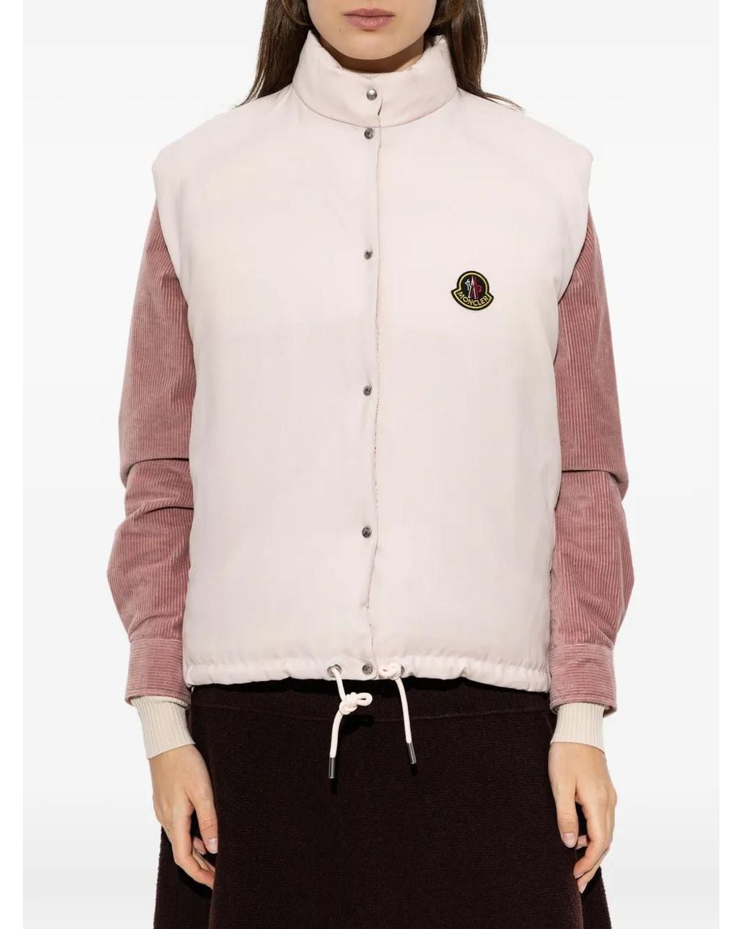 Moncler White Tibb Reversible Down Vest