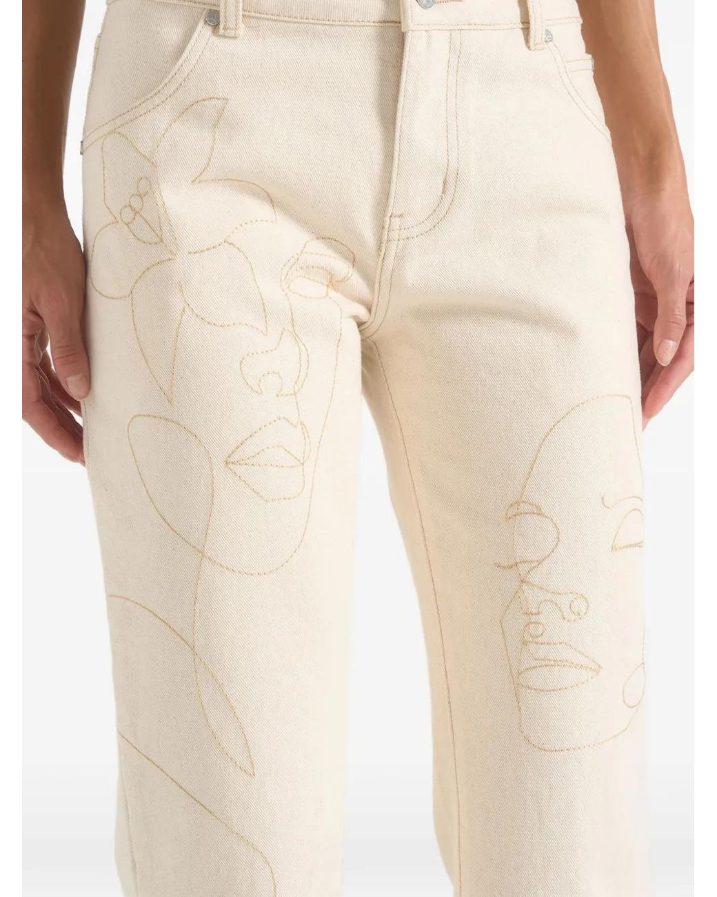 Manière De Voir Natural Jean Calista À Coupe Droite