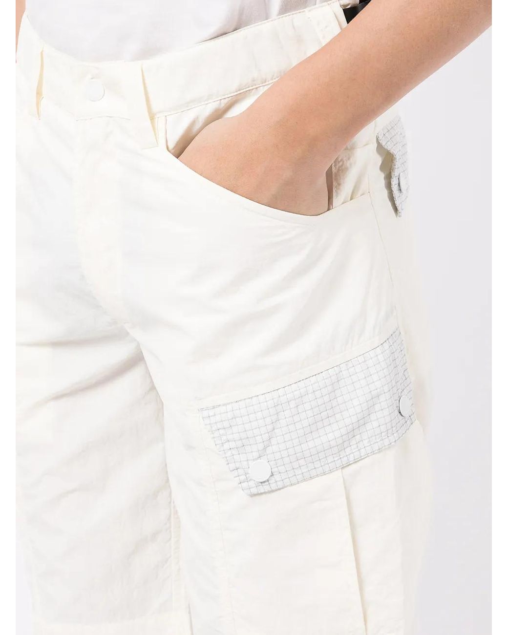 Maharishi White Slim-Fit Chino Shorts for men