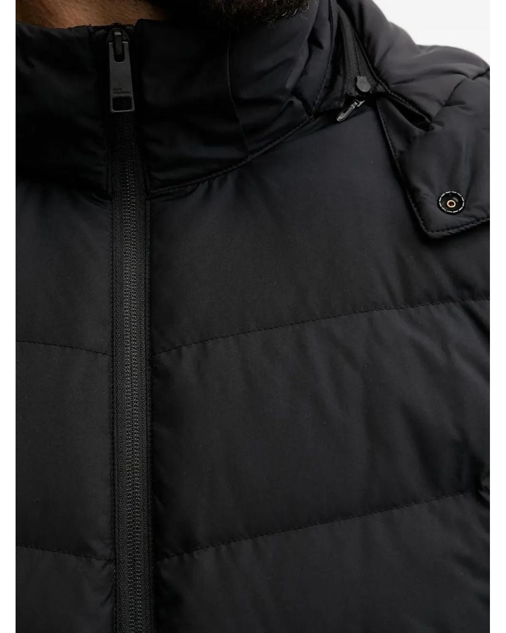 Jack Wolfskin Black Colonius Hooded Zip-Fastening Jacket for men