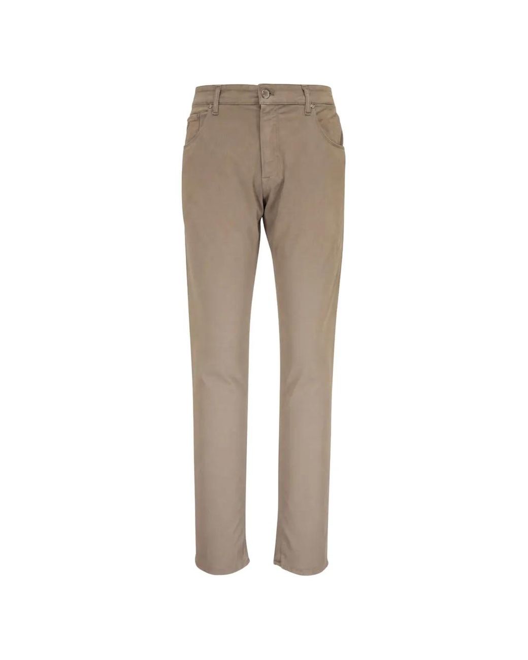 PT Torino Natural Logo-Patch Straight-Leg Trousers for men