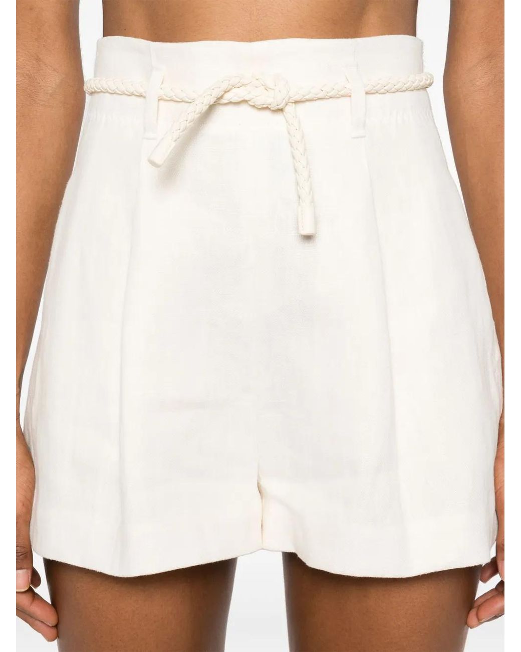 Zimmermann Natural Linen Shorts