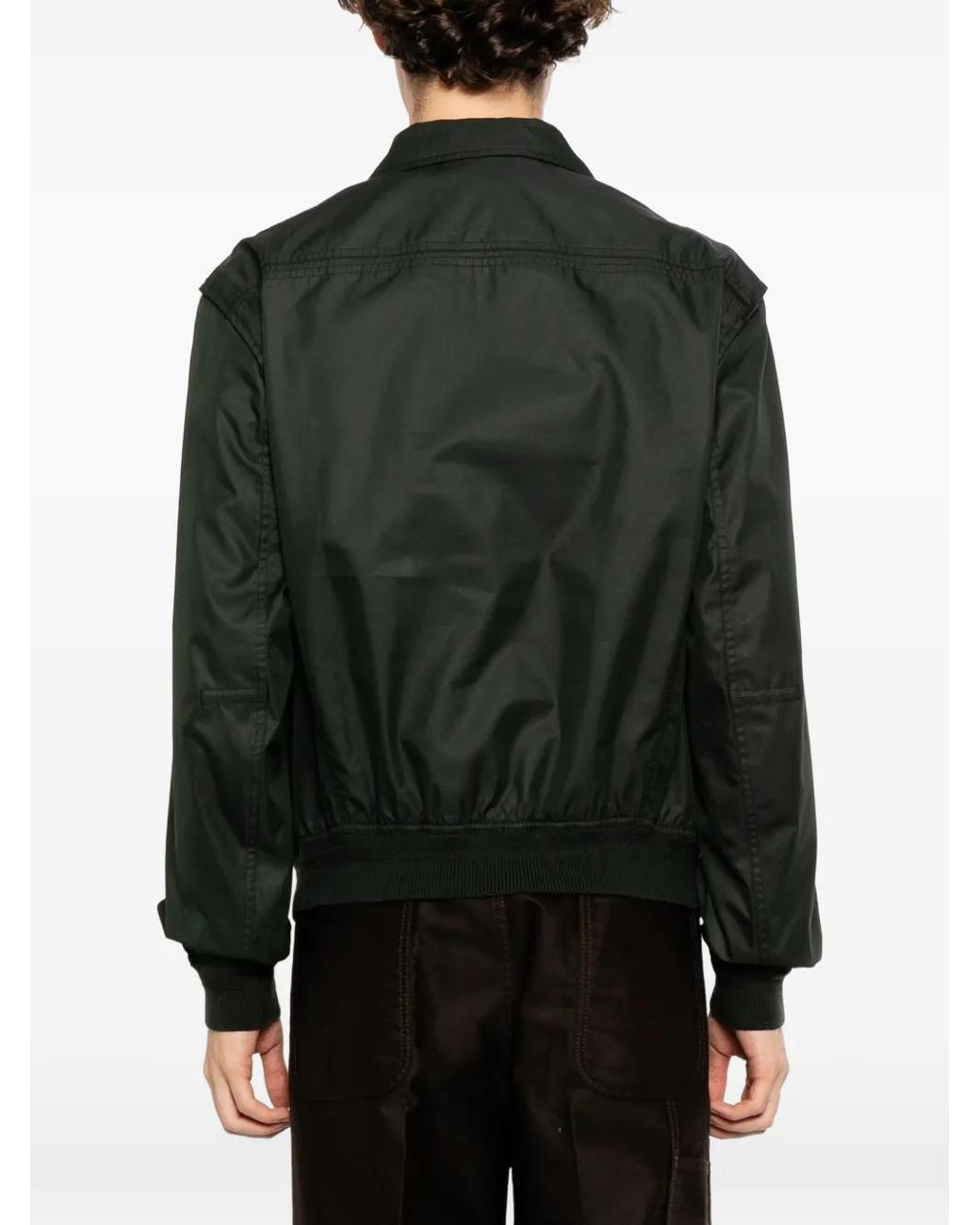 Tom Ford Green Fine Twill Collar Jacket for men