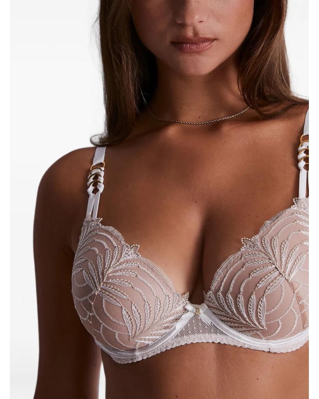 Aubade Natural Hypnolove Embroidered Push-Up Bra