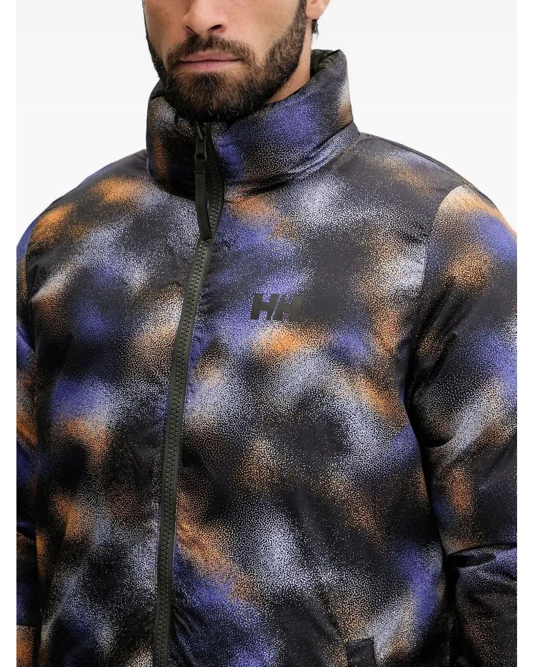 Helly Hansen Gray Yu 23 Reversible-Design Puffer Jacket for men