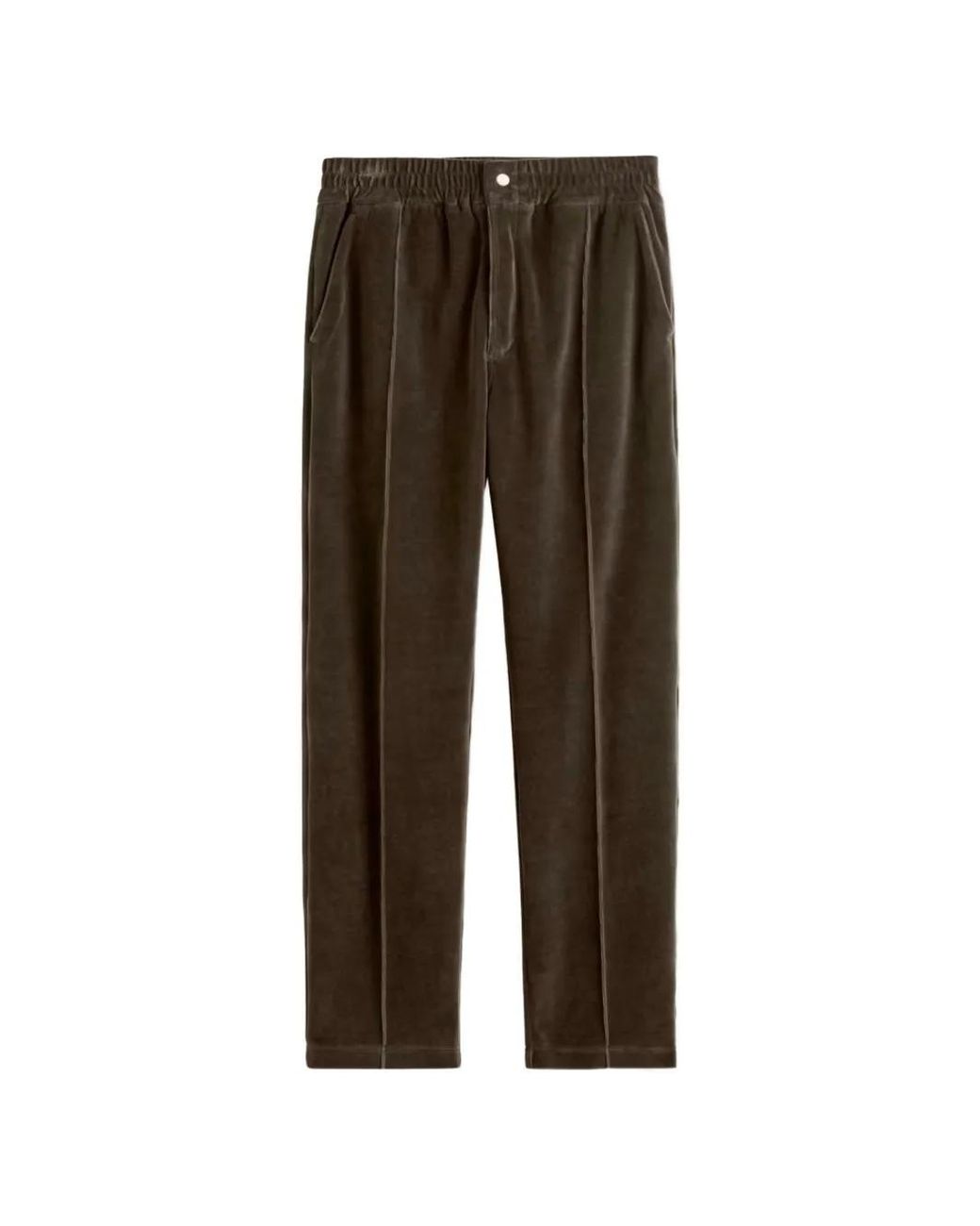 Oas Brown Formentera Straight-Leg Trousers for men