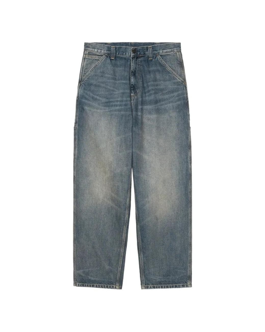 Carhartt Blue Og Single Knee Wide-Leg Jeans for men