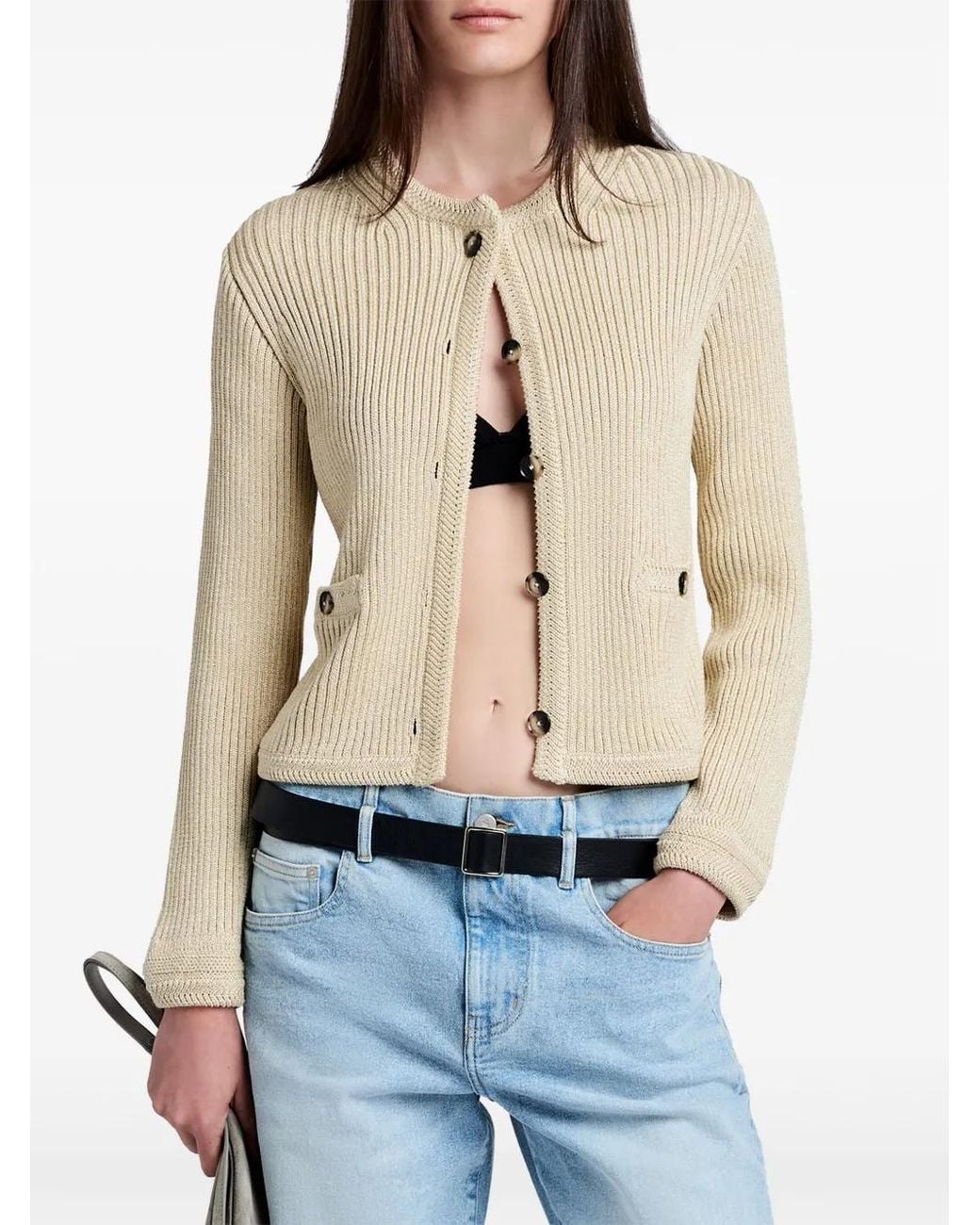 Proenza Schouler Natural Wilson Cardigan