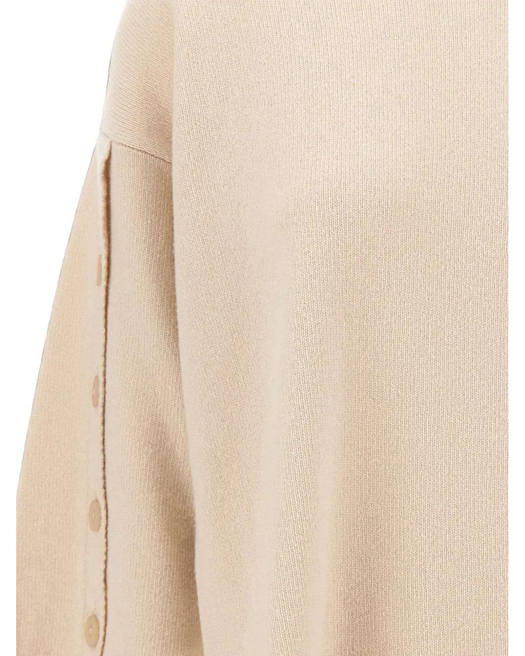 Kangra Natural Button-Sleeve Sweater