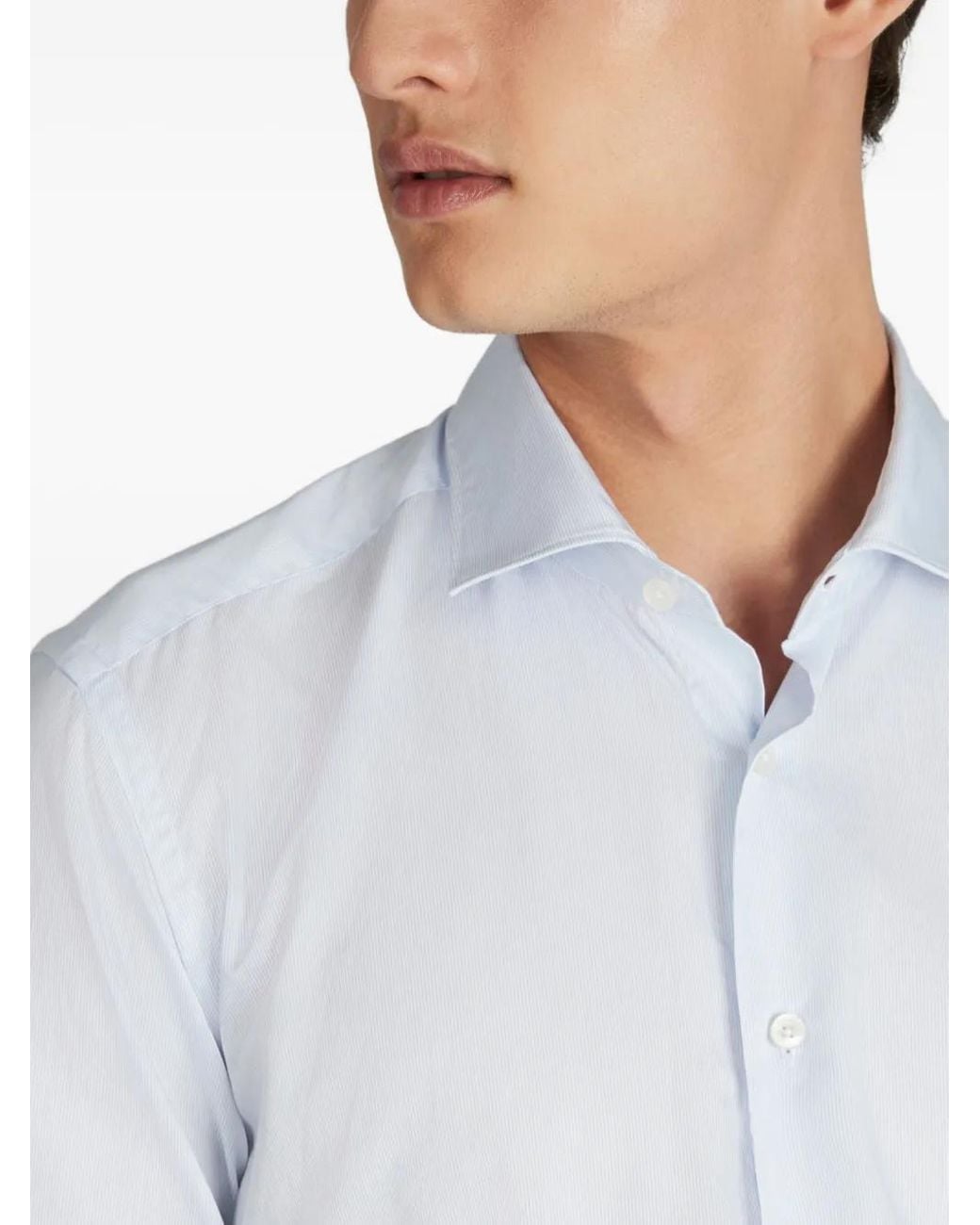 Glanshirt Button-Up Overhemd in het White voor heren