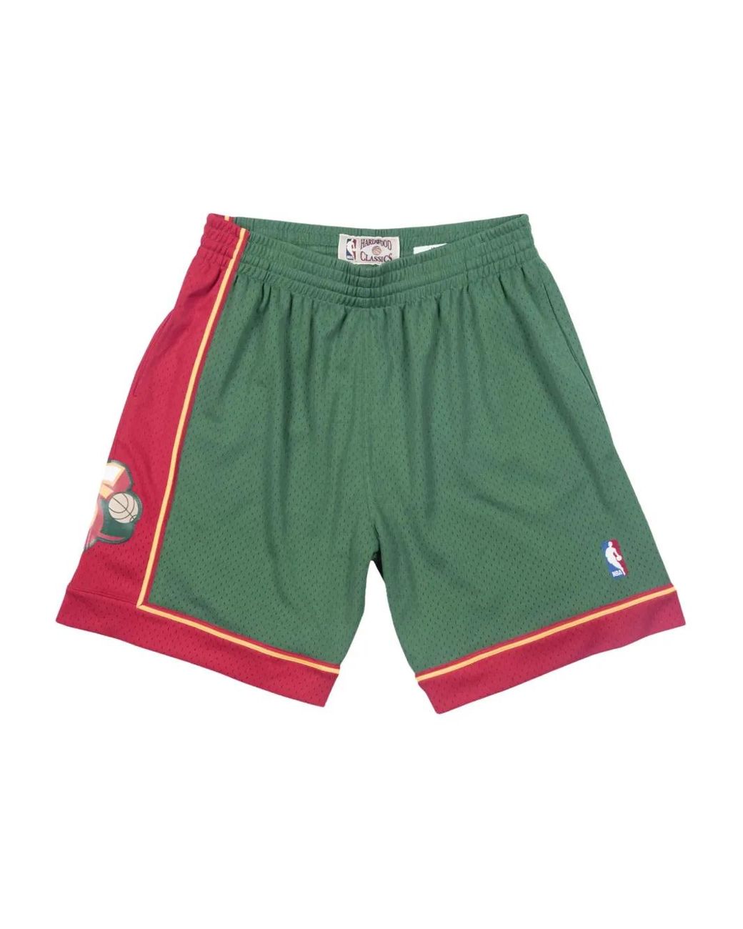 Mitchell & Ness Green X Nba Swingman Seattle Supersonics Shorts for men