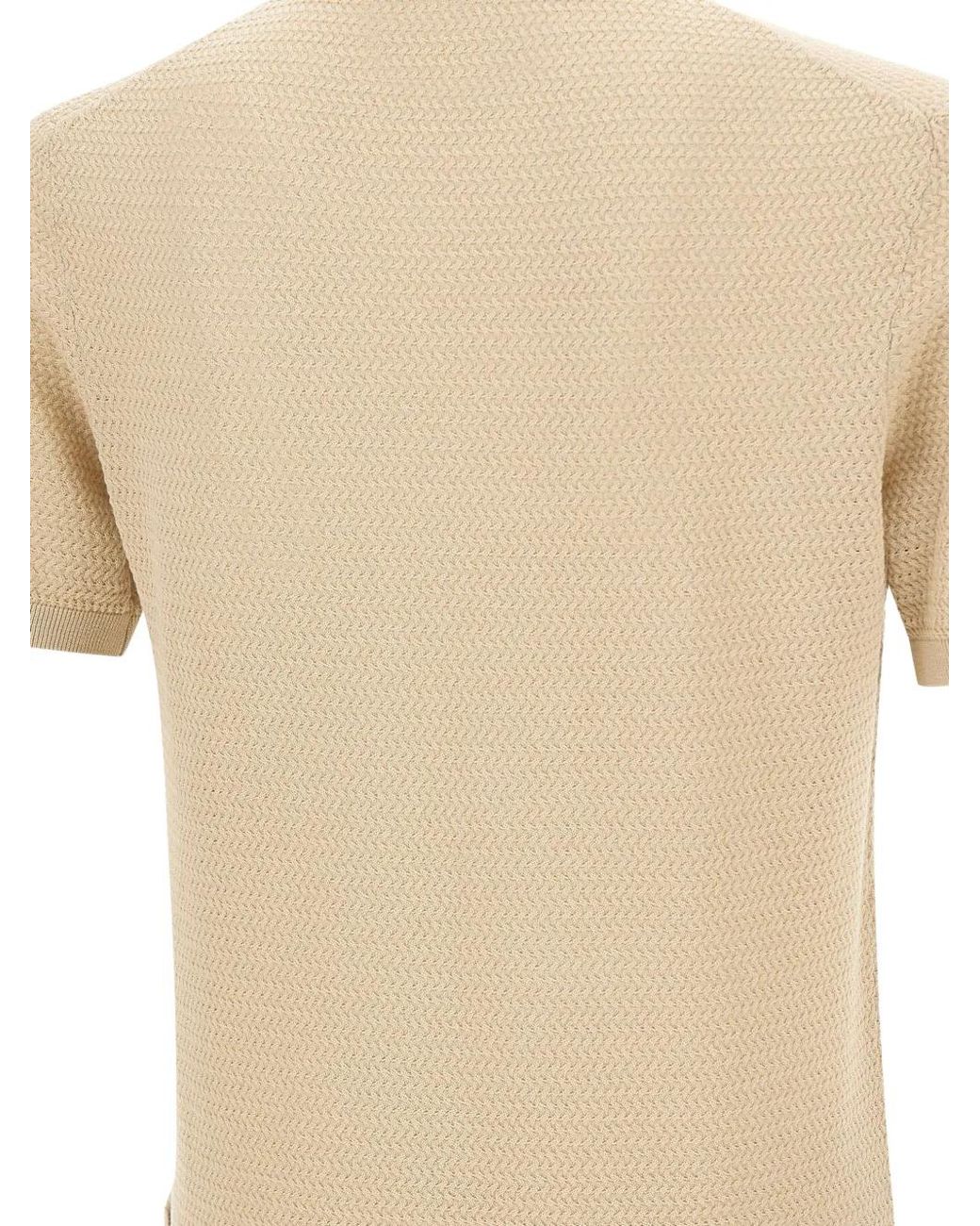 Bob Natural Cross Textured-Finish Sweater for men
