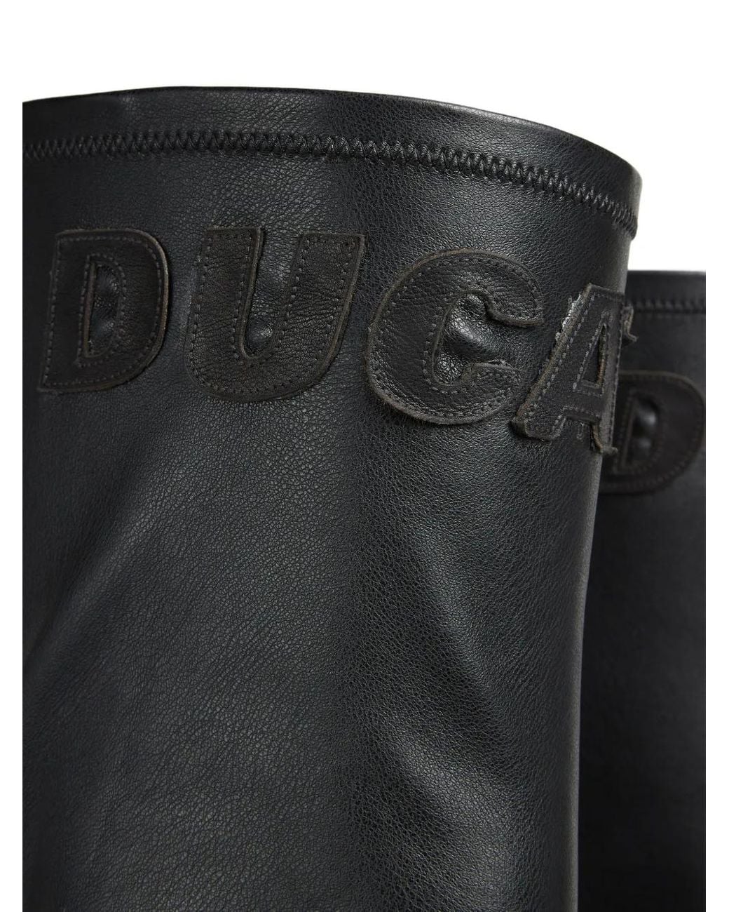 DSquared² Black X Ducati Leather Over-The-Knee Boots