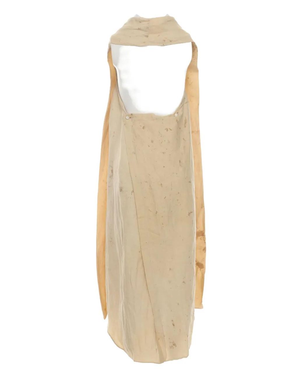 Uma Wang Natural Aloe Open-Back Midi Dress