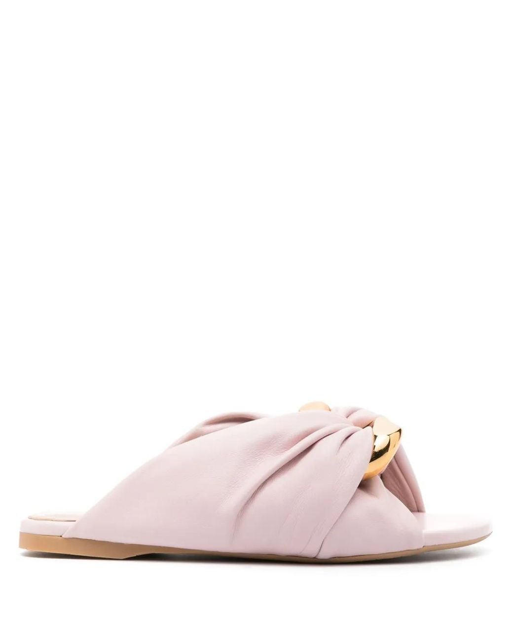 J.W. Anderson Pink Corner Leather Sandals