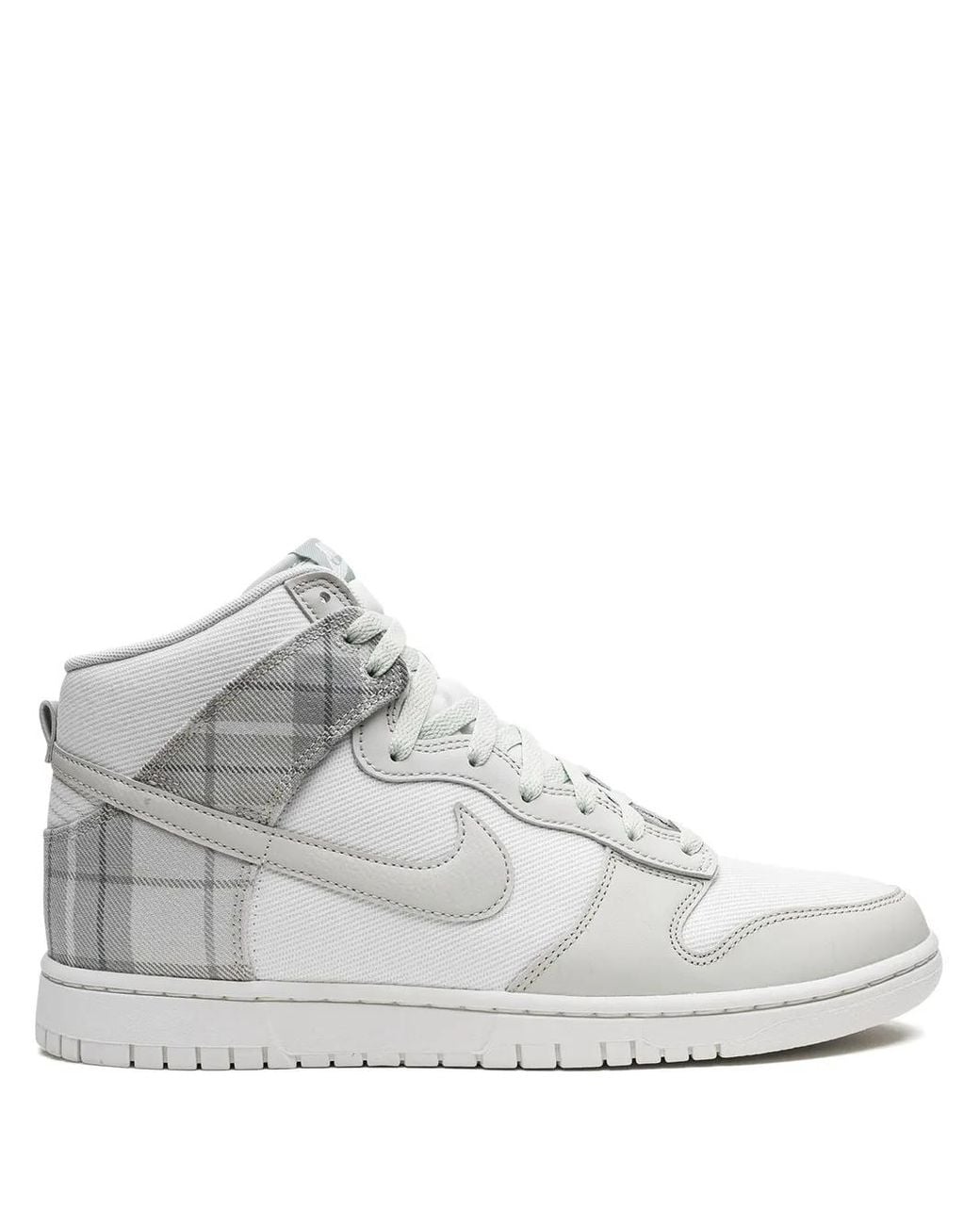 Nike Karierte Dunk High Sneakers in White für Herren
