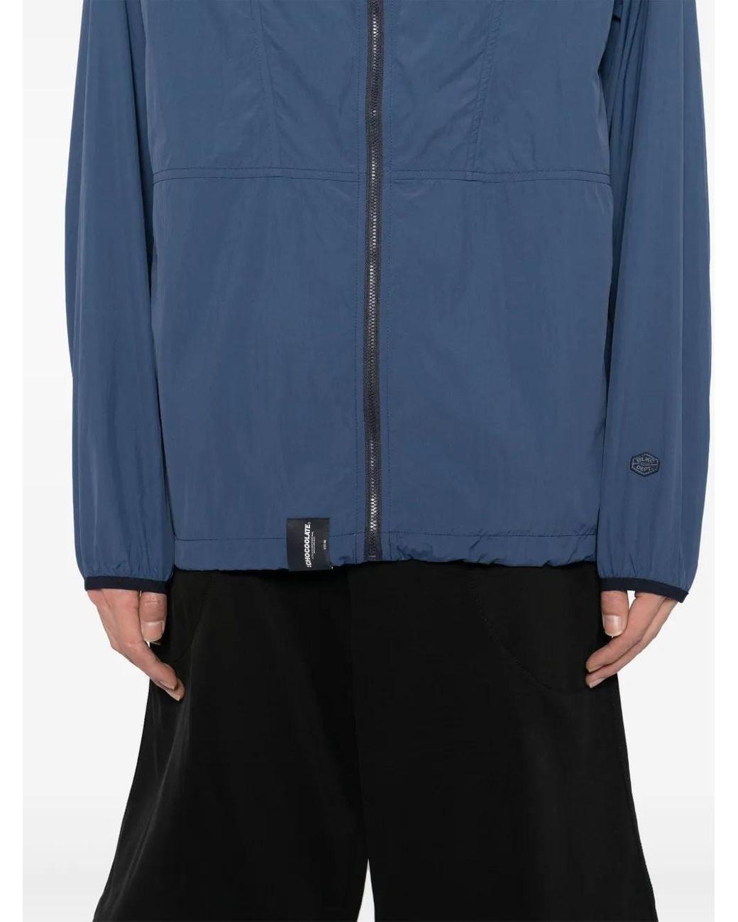 Chocoolate Blue Panelled Jacket for men